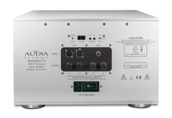 A back view of the rear panel of an audiolab 8 0 1 2 a.