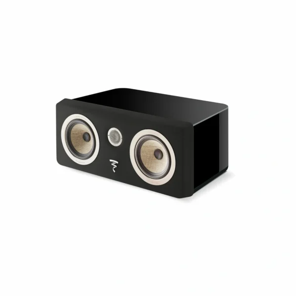 A black speaker with two speakers on the side.