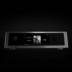 NAD audio device with music display screen.